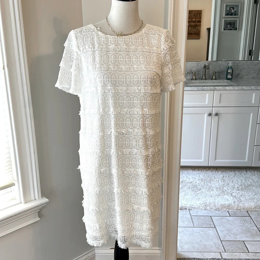 Tahari - Super cute fringe dress, VGUC, Size 6